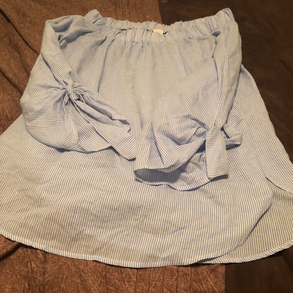 Large, off the shoulder, flowy blouse